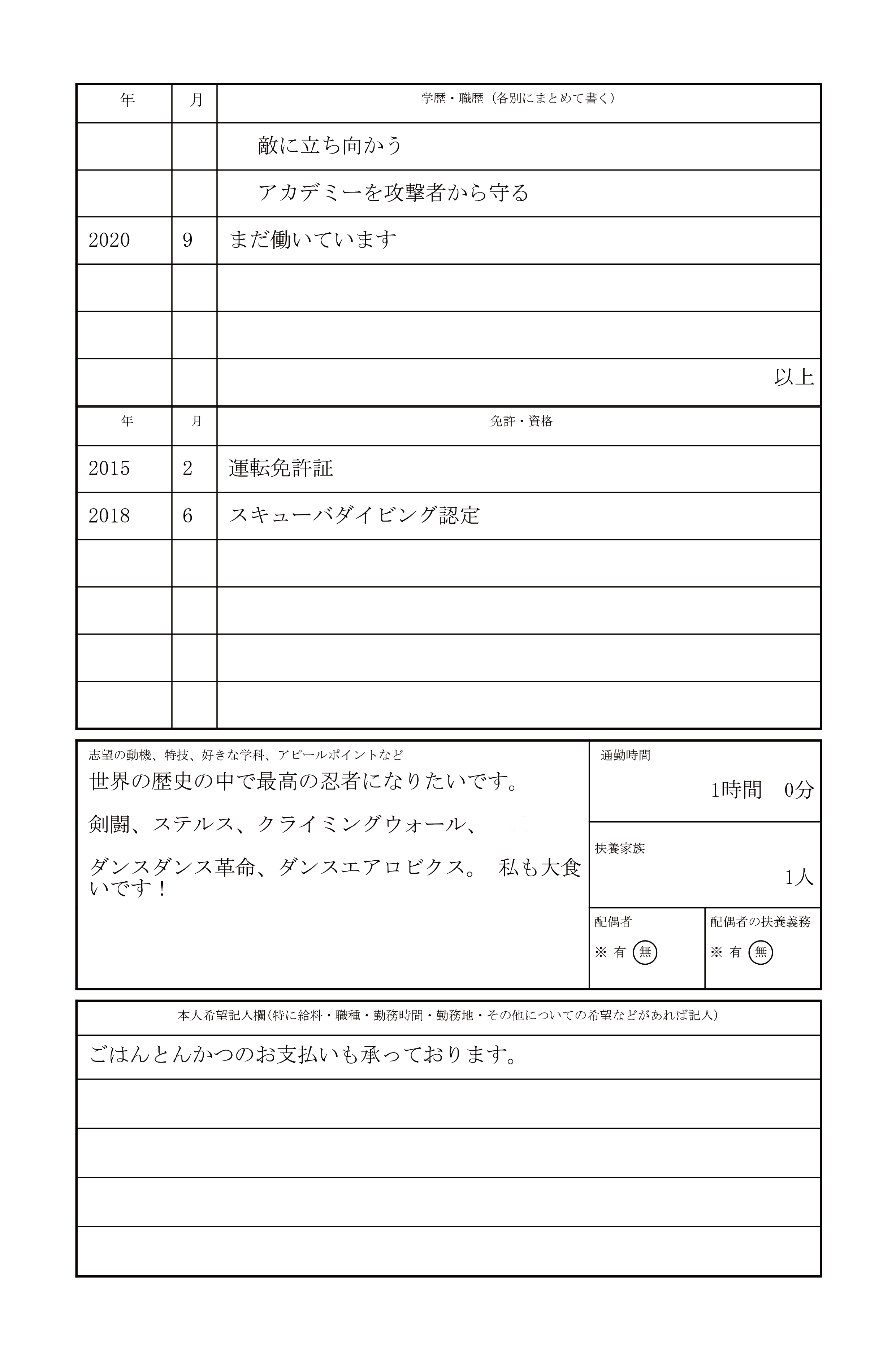 Rirekisho Ninja Create Japanese Resume Online